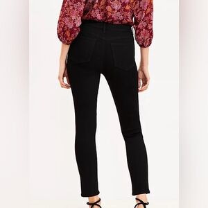 Black Loft Skinny Mid Rise Jeans